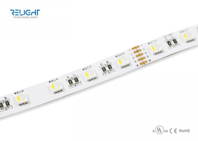 عالية الطاقة 24V RGBW 5050 RGB LED قطاع مرنة CE / ROHS / UL قياسي